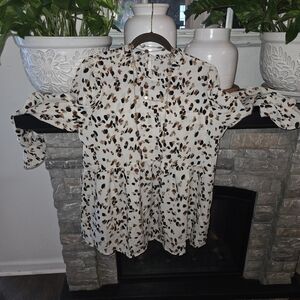Stylish Animal Print Women's Blouse
